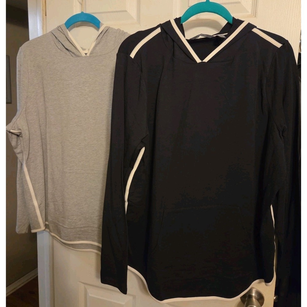 Set Of 2 Anybody Hoodies Size L Gray & Blake